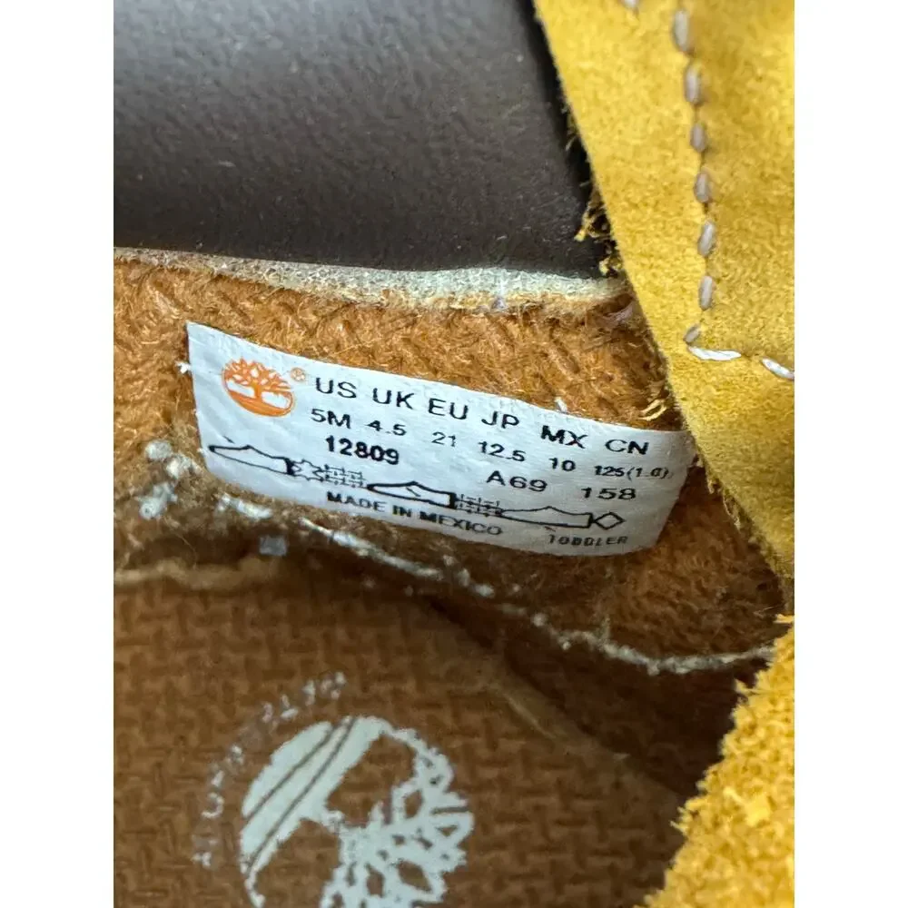 Timberland Toddler Wheat 6” Boots Size 5 PrimaLoft Waterproof